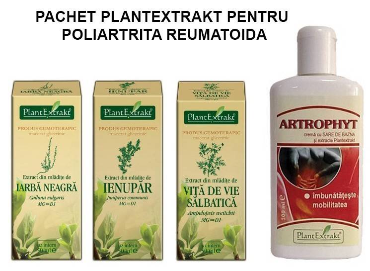 pachet plantextrakt pentru poliartrita reumatoida